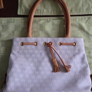 Dooney & Bourke Lavender Mini Tassel Tote